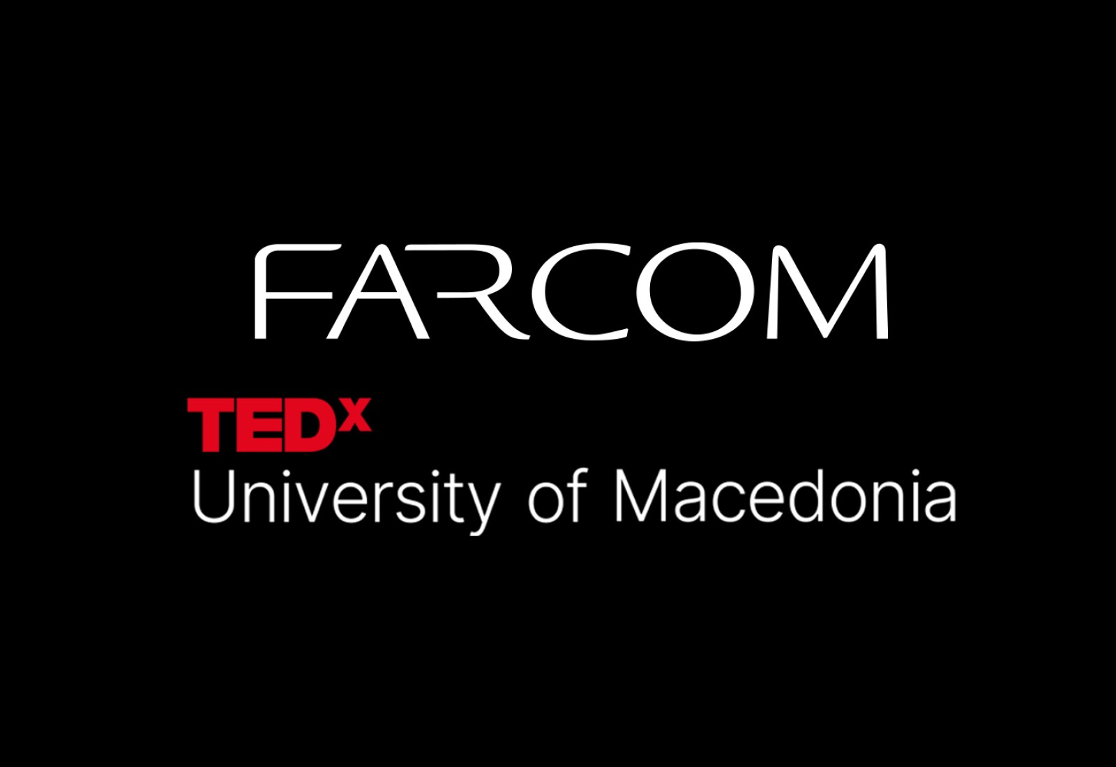 FARCOM Premium Sponsor at the 10th TEDx University of Macedonia