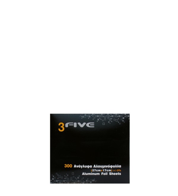ΑΛΟΥΜΙΝΟΦΥΛΛΑ 3-FIVE 17Μ Χ 27CM 300ΤΕΜ