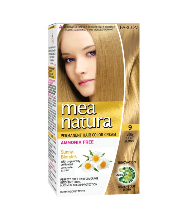 MEA NATURA SET HAIR COLOR 60ML 9- VERY LIGHE BLONDE