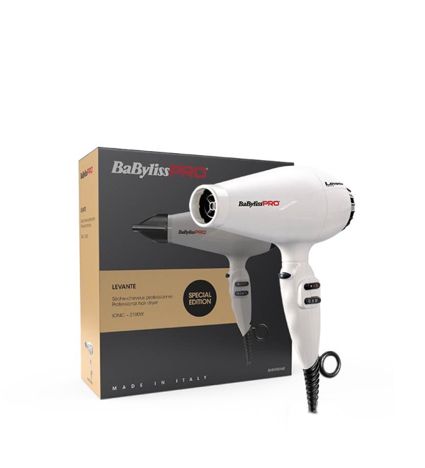 BABYLISS PRO BAB6950WIE LEVANTE IONIC ΠΙΣΤΟΛΑΚΙ 2100W ΛΕΥΚΟ
