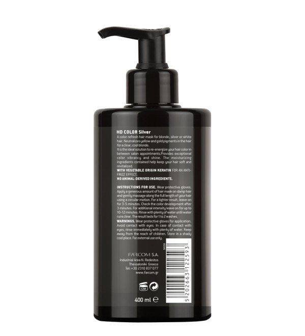 HD HAIR COLOR REFRESH MASK SILVER 400ML