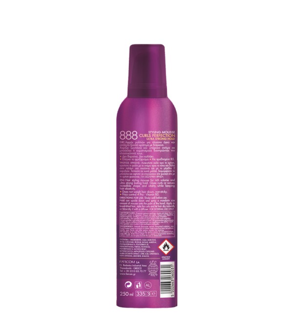 888 SΤΥLΙΝG ΜΟUSSΕ CURLY HAIR 250 ΜL