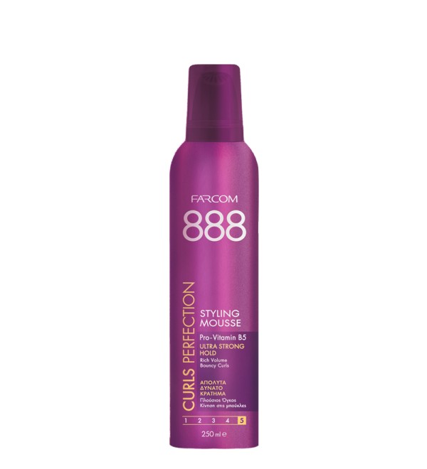 888 SΤΥLΙΝG ΜΟUSSΕ CURLY HAIR 250 ΜL