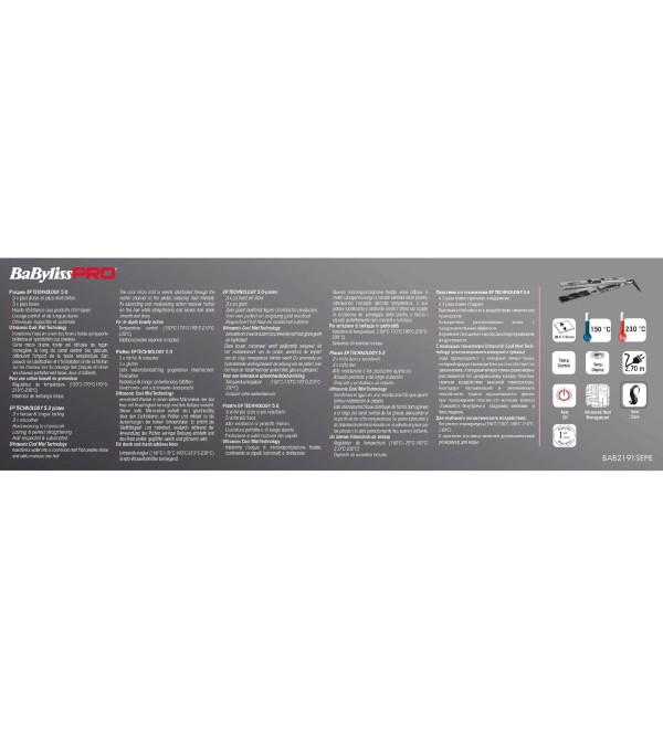 BABYLISS PRO BAB2191SEPE ΠΡΕΣΑ ΜΑΛΛΙΩΝ ULTRASONIC COOL MIST