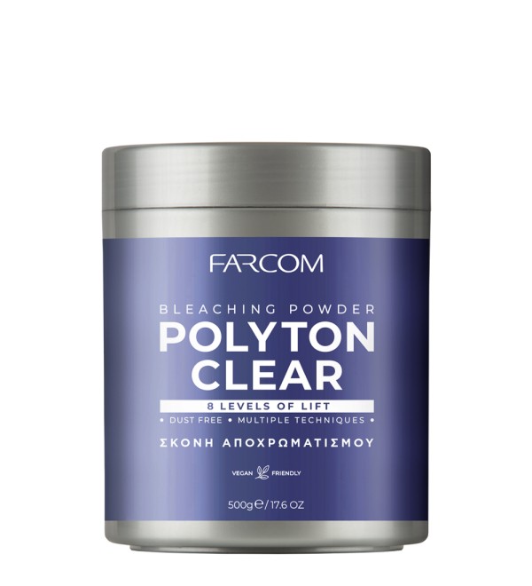 FARCOM POLYTON CLEAR ΣΚΟΝΗ ΑΠΟΧΡΩΜΑΤΙΣΜΟΥ 500GR