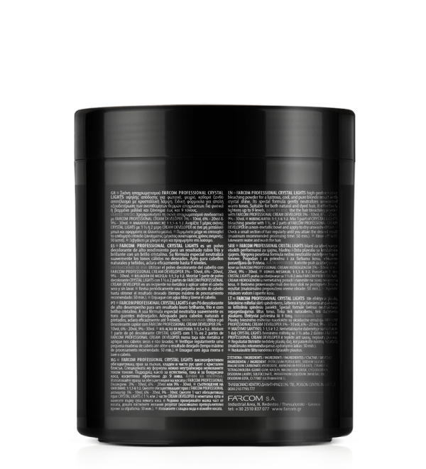 FARCOM PROFESSIONAL ΣΚΟΝΗ ΑΠΟΧΡΩΜΑΤΙΣΜΟΥ CRYSTAL LIGHTS 500GR