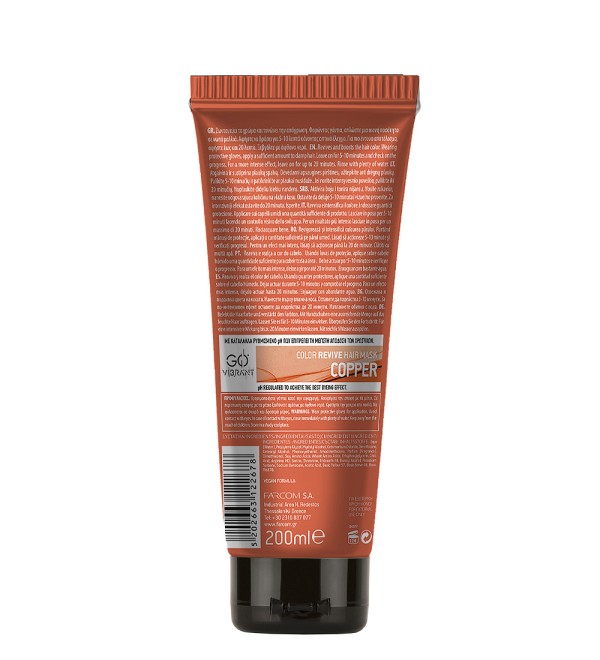 FARCOM PROFESSIONAL GO VIBRANT MASK COPPER 200ML