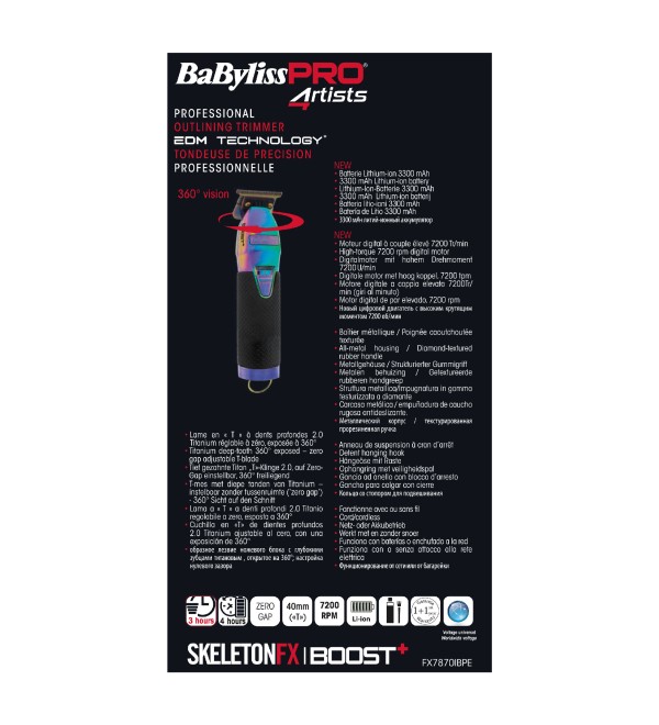 BABYLISS PRO BOOST+ OUTLINING TRIMMER CHAMELEON FX7870IBPE