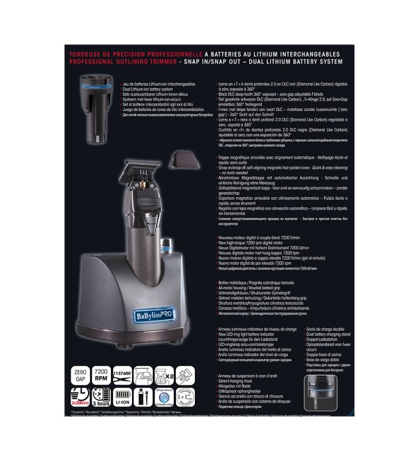 BABYLISS PRO SNAPFX ΕΠΑΓΓΕΛΜΑΤΙΚΟ TRIMMER FX797E