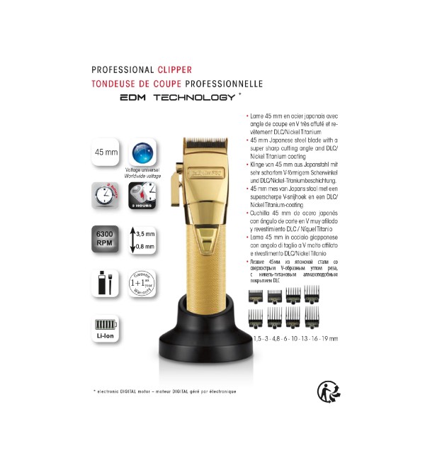 BABYLISS PRO 4ARTISTS FX8700GE ΚΟΥΡΕΥΤΙΚΗ ΜΗΧΑΝΗ ΧΡΥΣΗ