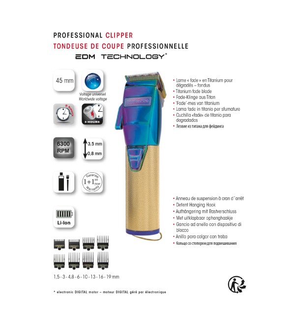 BABYLISS PRO PROFESSIONAL CLIPPER CHAMELEON FX8700IE