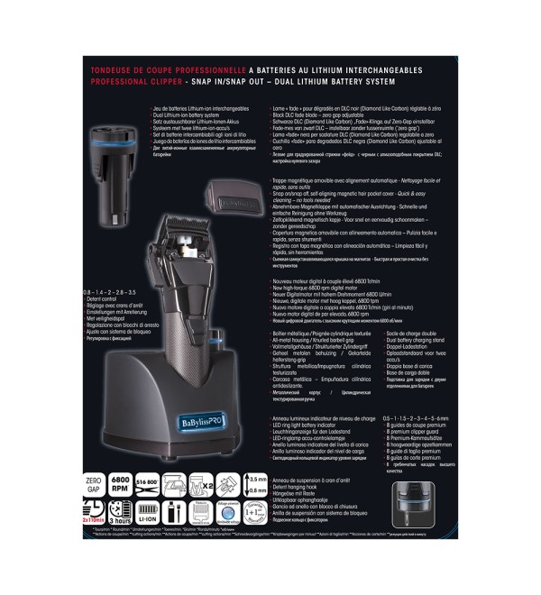 BABYLISS PRO SNAPFX PROFESSIONAL CLIPPER FX895E