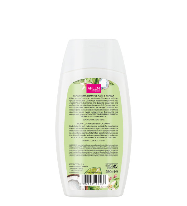 ARLEM BODY LOTION LIME & COCO 250ML