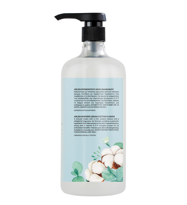 ARLEM SHOWER CREAM COTTON FLOWER 1000ΜL
