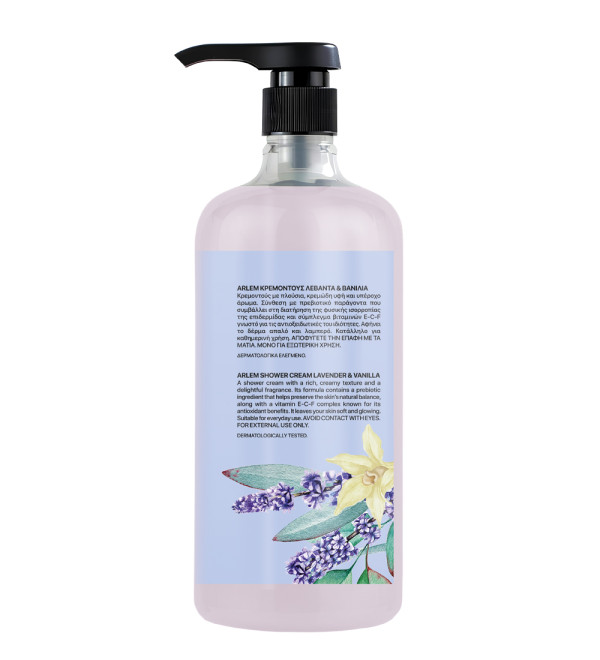 ARLEM SHOWER CREAM LAVENDER & VANILLA 1000ΜL