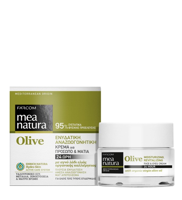 MEA NATURA OLIVE 24H ΚΡΕΜΑ ΓΙΑ ΠΡΟΣΩΠΟ & ΜΑΤΙΑ 50ML