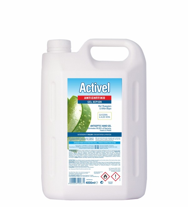 ACTIVEL ΑΝΤΙΣΗΠΤΙΚΟ  GEL ΧΕΡΙΩΝ 4000ML