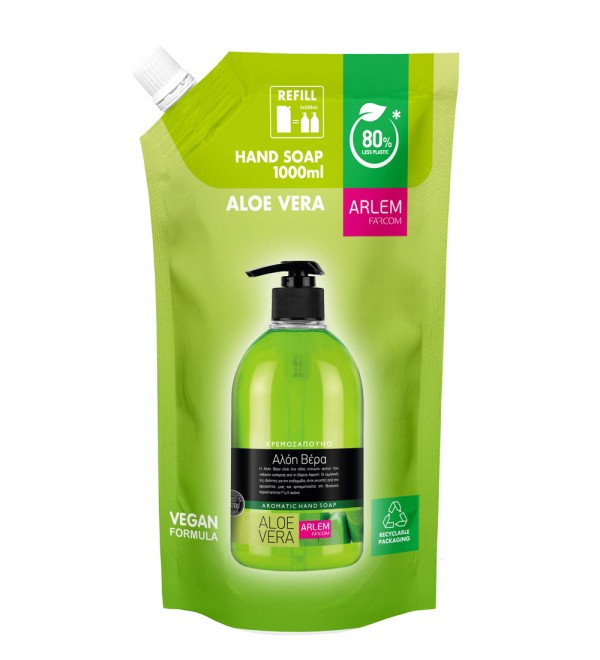 ARLEM ΚΡΕΜΟΣΑΠΟΥΝΟ ALOE VERA DOYPACK 1000ML