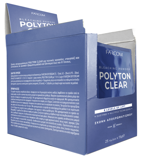 FARCOM POLYTON CLEAR ΣΚΟΝΗ ΑΠΟΧΡΩΜΑΤΙΣΜΟΥ 15G