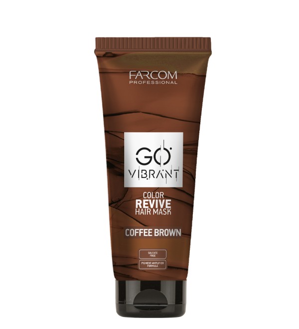 FARCOM PROFESSIONAL GO VIBRANT MASK COFFEE BROWN 200ML