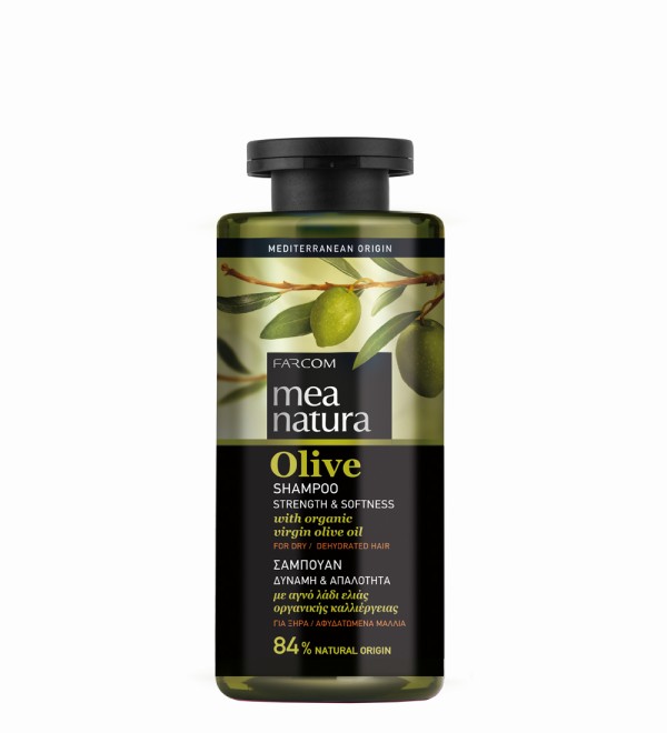 MEA NATURA OLIVE ΣΑΜΠΟΥΑΝ ΔΥΝΑΜΗ & ΑΠΑΛΟΤΗΤΑ 300ML