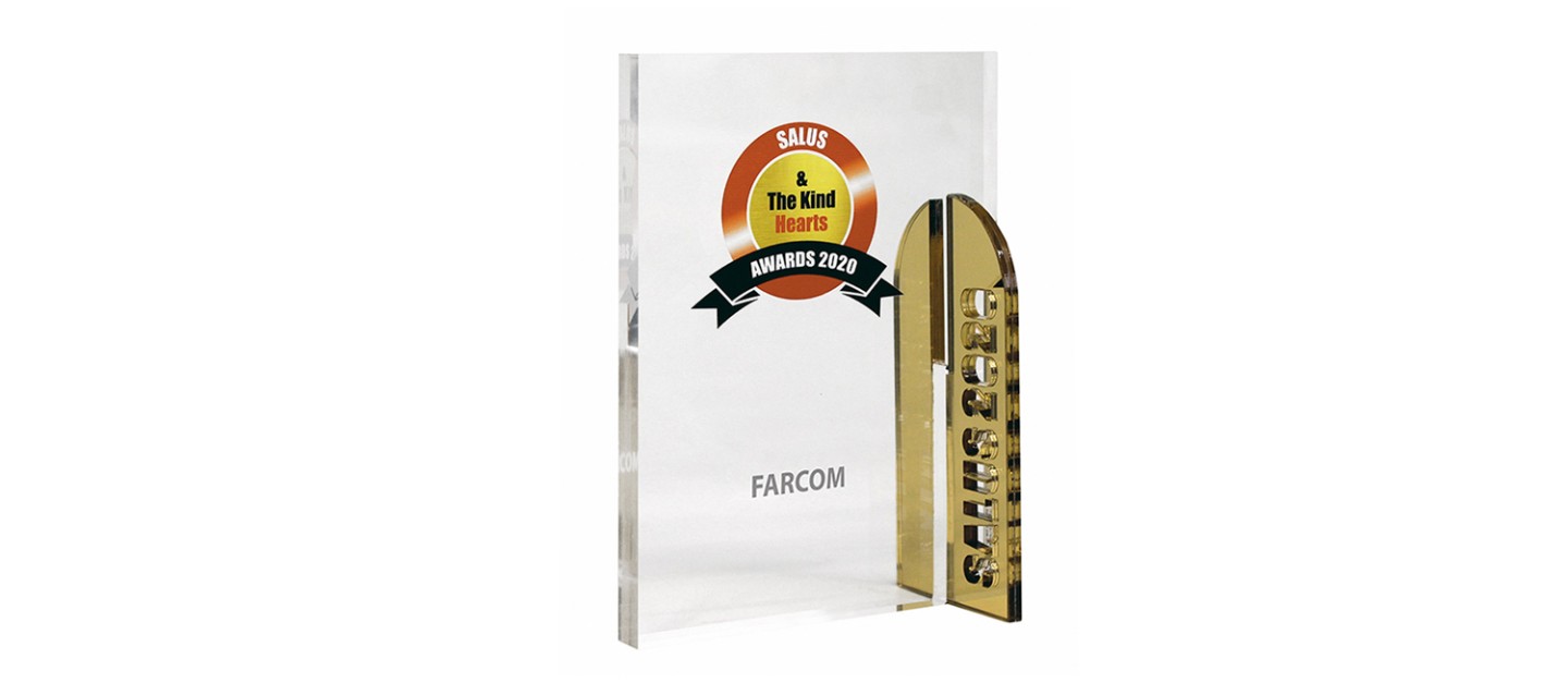 Farcom received an honorary distinction at the “Salus & The Kind Hearts Awards 2020” Event