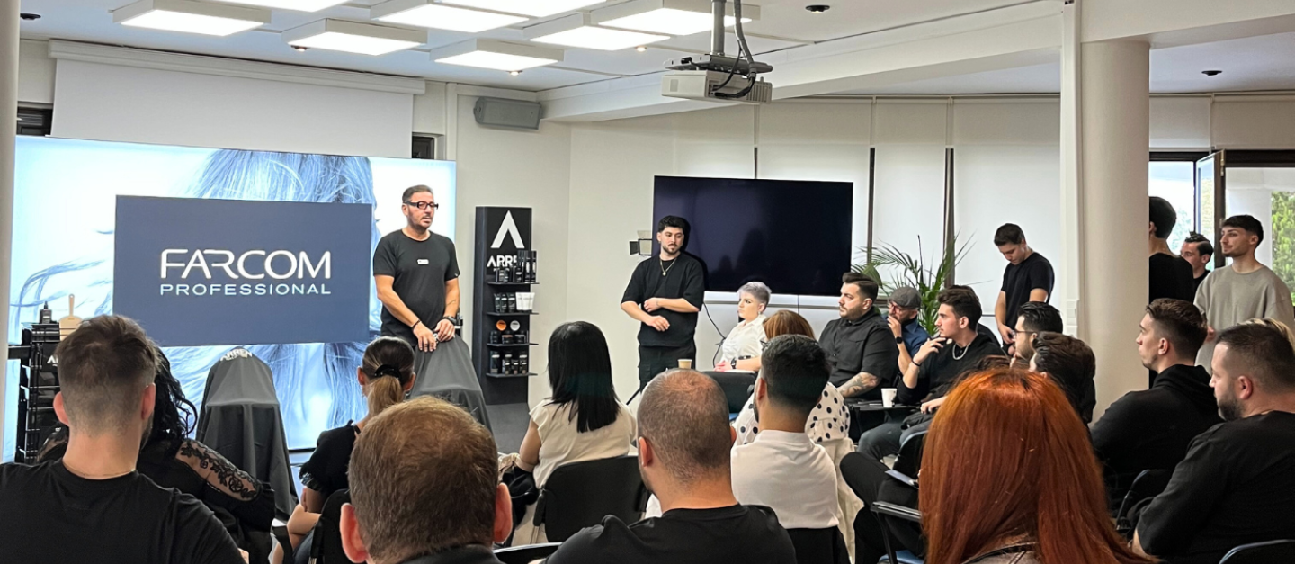 Farcom Professional Barber Seminar από τον Α. Τσαρούχα – Arren Men’s Grooming Brand Ambassador
